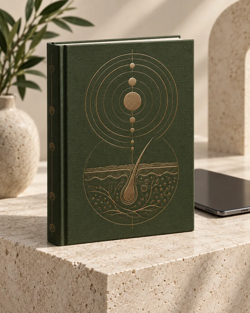 Manuel illustré de la formation laser diode à distance, couverture verte avec schéma de la peau